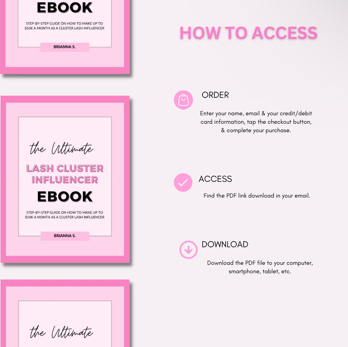 The Ultimate Cluster Lash Influencer eBook