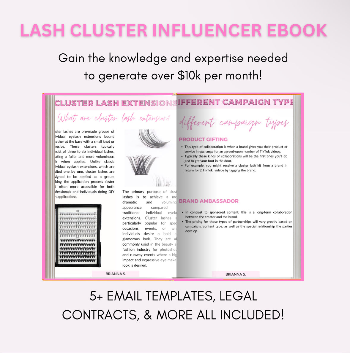 The Ultimate Cluster Lash Influencer eBook