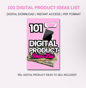 Digital Product Ideas 101 List