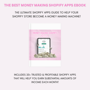 The Best Money Making Shopify Apps Ebook