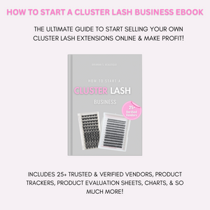 How To Start A Cluster Lash Business eBook