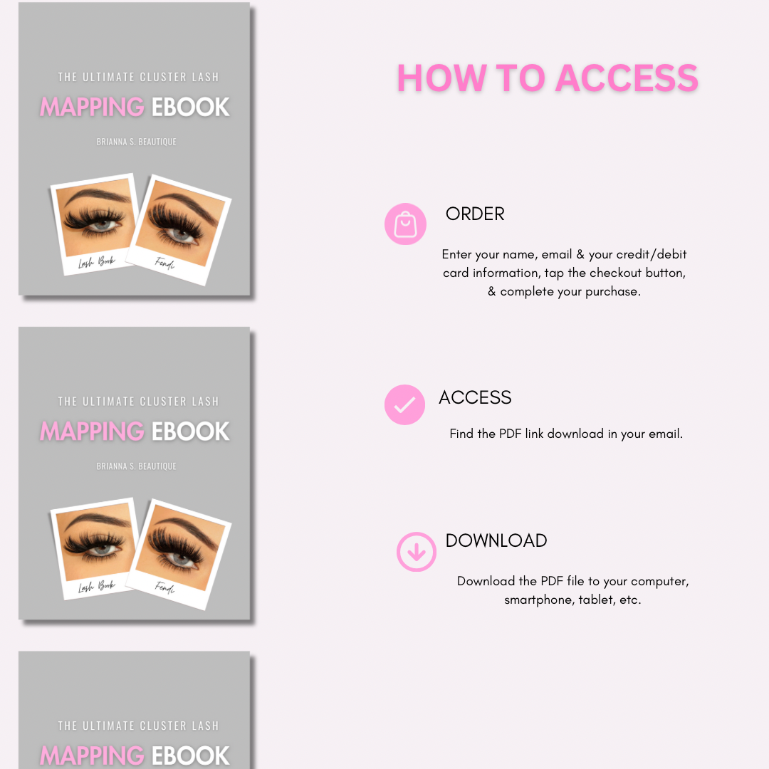 The Ultimate Cluster Lash Mapping Ebook